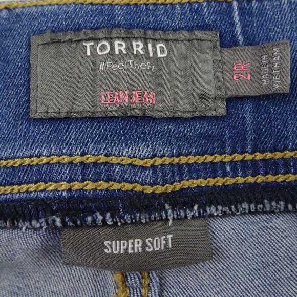 Torrid Women Feel the Fit Super Soft Lean Jean Size 2R - Picture 5 of 9